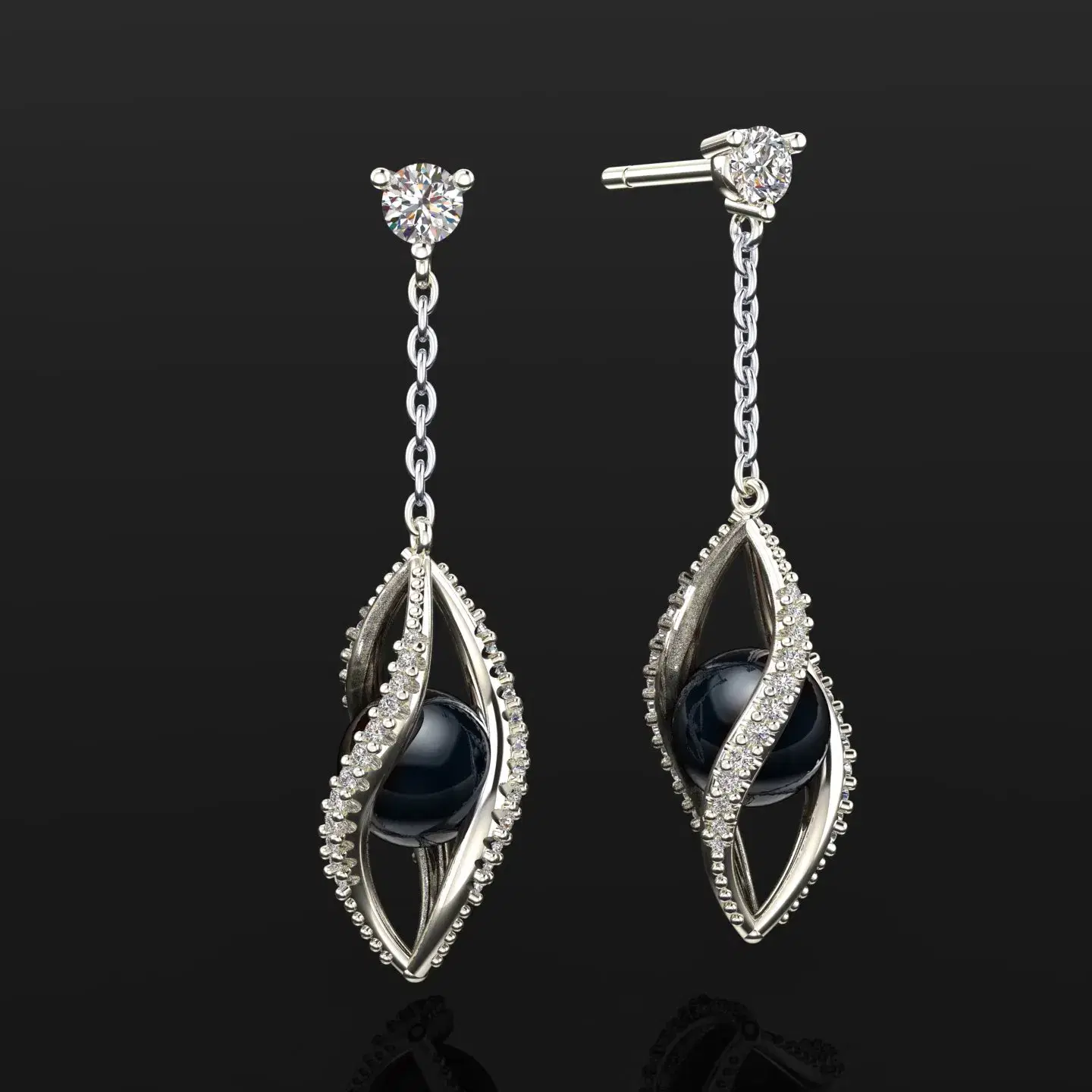girocillo-collection-women's-earing---lan3021295bw image